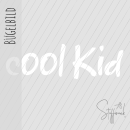 Bügelbild - " cool Kid - weiss "